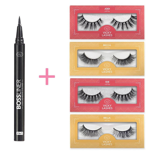 ULTRA GLAM LASH & LINER KIT - Vicky Lashes